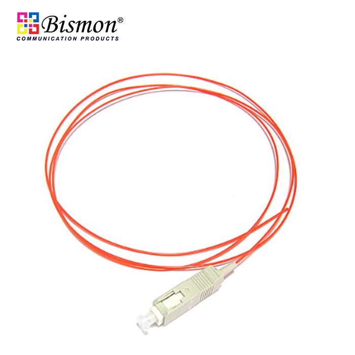 SC Pigtail Fiber optic Multi-mode 62.5/125um(OM1), length 1.5 meters, OD:0.9mm, PVC Sheath